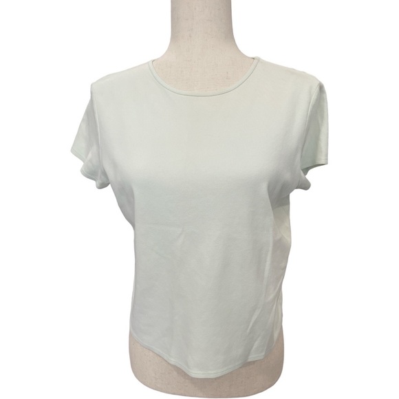 Eileen Fisher Tops - Eileen Fisher Mint Green Cotton T Shirt M
